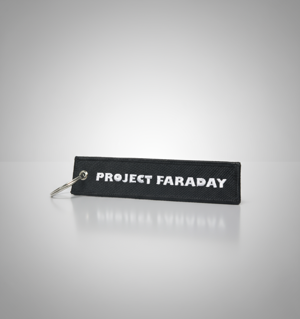PROJECT FARADAY Black Keychain