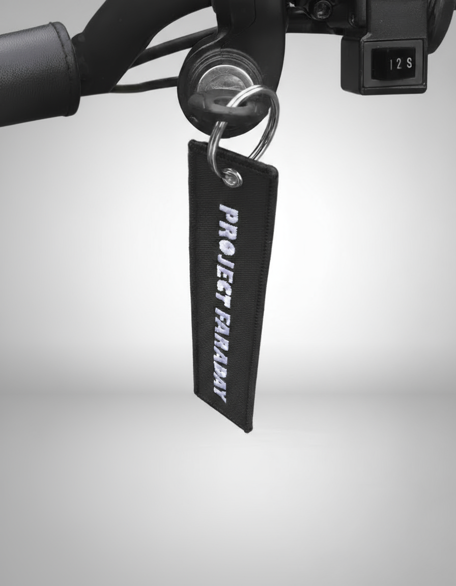 PROJECT FARADAY Black Keychain